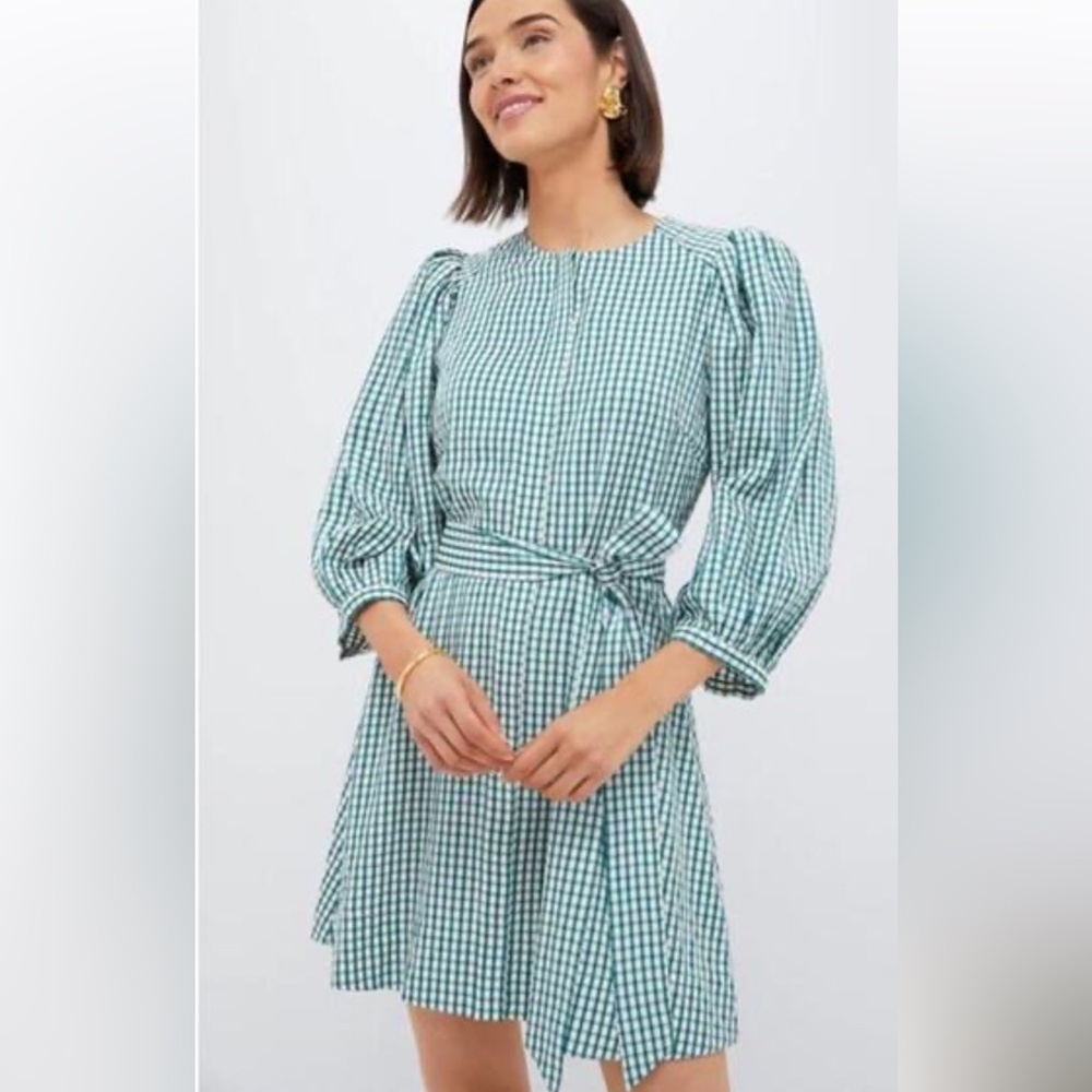 NWT Pomander Place Green Plaid Dress || Tuckernuck